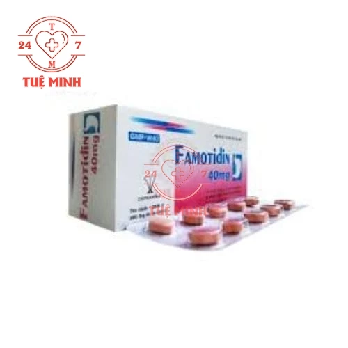 Famotidin 40mg Armephaco - Thuốc điều trị loét dạ dày, tá tràng